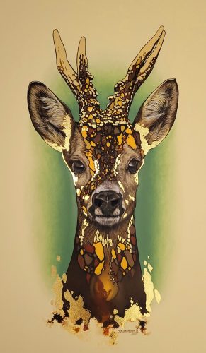 Portrait Krafttier - Rehbock